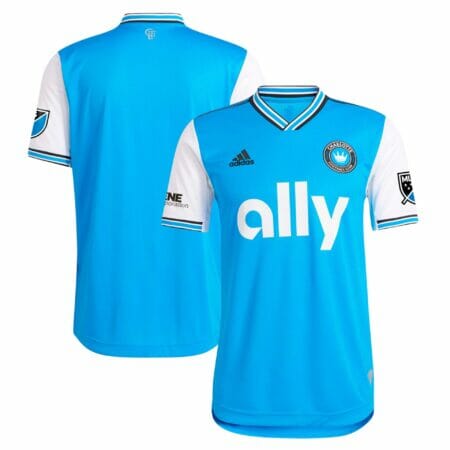 Men's adidas Blue Charlotte FC 2022 Primary Authentic Jersey
