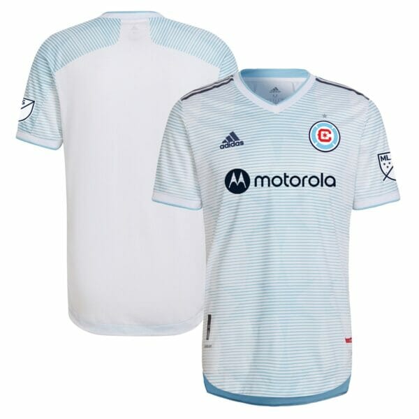 Men's adidas White Chicago Fire 2022 Lakefront Kit Authentic Blank Jersey