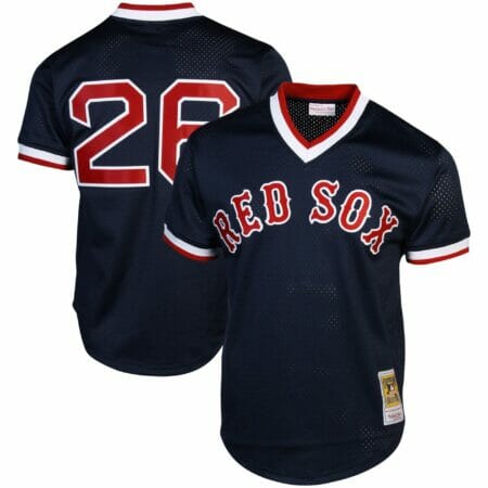 Mitchell & Ness Wade Boggs Boston Red Sox 1992 Authentic Cooperstown Collection Batting Practice Jersey - Navy Blue