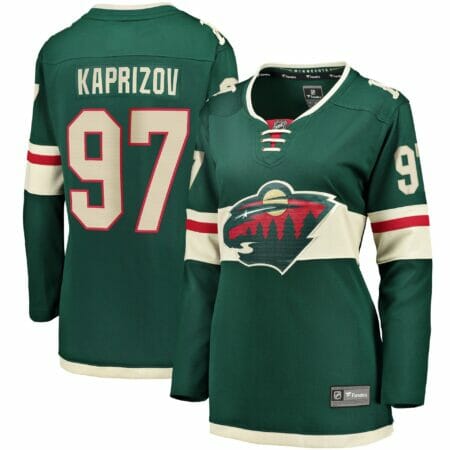 Women's Fanatics Branded Kirill Kaprizov Green Minnesota Wild Home Premier Breakaway Player Jersey