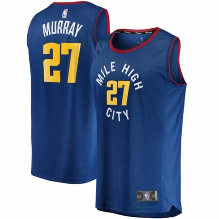 Youth Fanatics Branded Jamal Murray Navy Denver Nuggets Fast Break Replica Player Jersey - Icon Edition