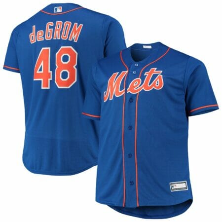 Men's Jacob deGrom Royal New York Mets Big & Tall Replica Player Jersey