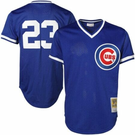 Mitchell & Ness Ryne Sandberg Chicago Cubs Cooperstown Authentic Collection Throwback Replica Jersey - Royal Blue
