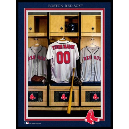 Boston Red Sox 12'' x 16'' Personalized Team Jersey Print