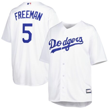 Men's Freddie Freeman White Los Angeles Dodgers Big & Tall Replica Player Jersey
