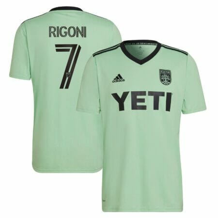 Men's adidas Emiliano Rigoni Mint Austin FC 2023 The Sentimiento Kit Replica Player Jersey