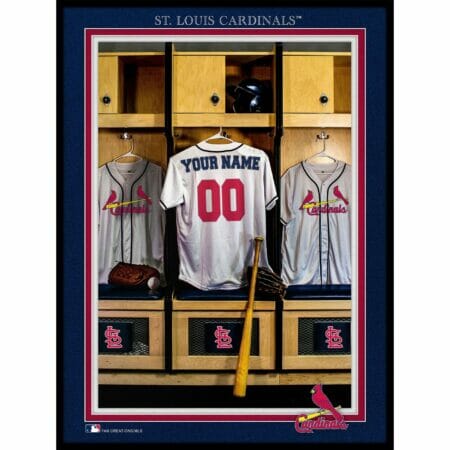 St. Louis Cardinals 12'' x 16'' Personalized Team Jersey Print
