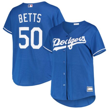 Women's Mookie Betts Royal Los Angeles Dodgers Plus Size Replica Player Jersey