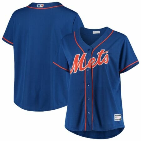 Women's Royal New York Mets Plus Size Alternate Replica Team Jersey