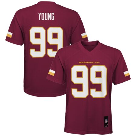 Youth Chase Young Burgundy Washington Football Team Team Replica Player Jersey