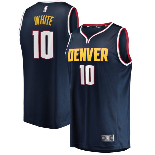 Youth Fanatics Branded Jack White Navy Denver Nuggets Fast Break Player Jersey - Icon Edition