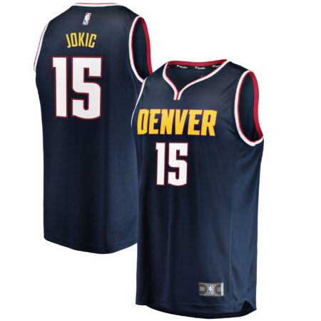 Youth Fanatics Branded Nikola Jokic Blue Denver Nuggets Fast Break Replica Jersey - Icon Edition
