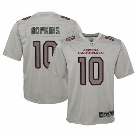 Youth Nike DeAndre Hopkins Gray Arizona Cardinals Atmosphere Game Jersey