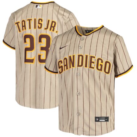 Youth Nike Fernando Tatis Jr. Sand/Brown San Diego Padres Alternate Replica Player Jersey