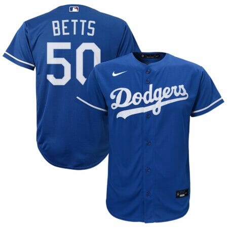 Youth Nike Mookie Betts Royal Los Angeles Dodgers Alternate Replica Player Jersey