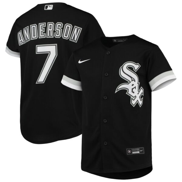 Youth Nike Tim Anderson Black Chicago White Sox Alternate Replica Player Jersey