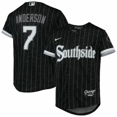 Youth Nike Tim Anderson Black Chicago White Sox City Connect Replica Player Jersey