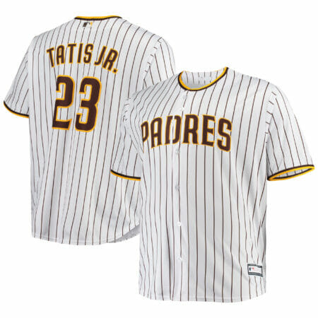 Men's Fernando Tatis Jr. White San Diego Padres Big & Tall Replica Player Jersey