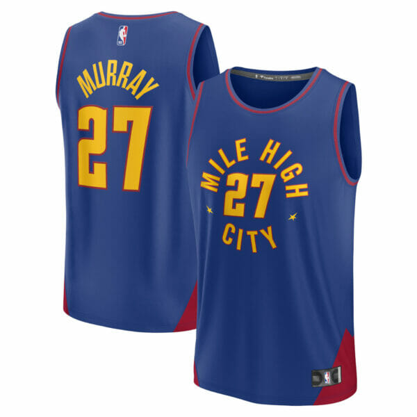 Youth Fanatics Branded Jamal Murray Blue Denver Nuggets 2022/23 Fast Break Player Jersey - Statement Edition