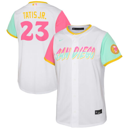 Youth Nike Fernando Tatis Jr. White San Diego Padres 2022 City Connect Replica Player Jersey