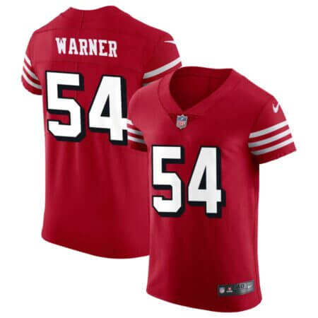 Fred Warner Men's Nike Scarlet San Francisco 49ers Alternate Vapor Elite Custom Jersey