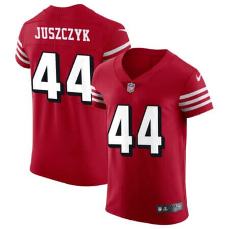 Kyle Juszczyk Men's Nike Scarlet San Francisco 49ers Alternate Vapor Elite Custom Jersey