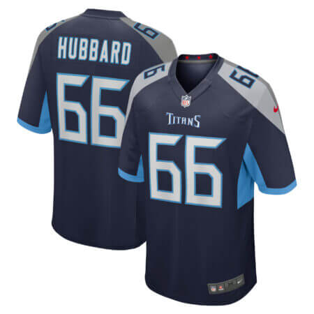 Men's Nike Chris Hubbard Navy Tennessee Titans Team Game Jersey