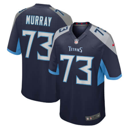 Men's Nike Justin Murray Navy Tennessee Titans Team Game Jersey
