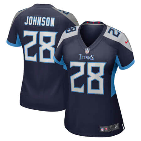 Women's Nike Chris Johnson Navy Tennessee Titans Retired Player Game Jersey