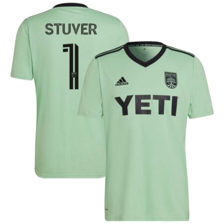 Brad Stuver Men's adidas Mint Austin FC 2022 The Sentimiento Kit Replica Custom Jersey