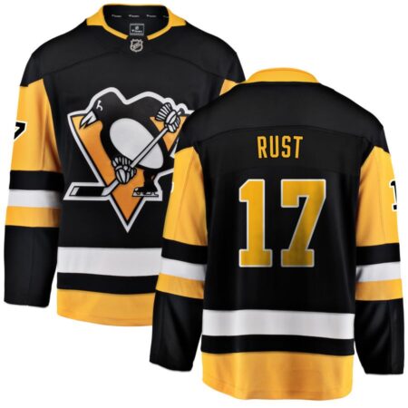 Bryan Rust Men's Fanatics Branded Black Pittsburgh Penguins Home Breakaway Custom Jersey