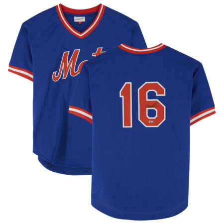 Dwight Gooden New York Mets Autographed Mitchell & Ness Replica Jersey