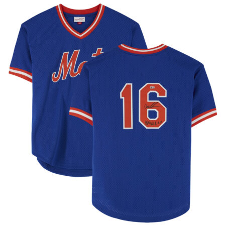 Dwight Gooden New York Mets Autographed Mitchell & Ness Replica Jersey with "1984 NL R.O.Y." Inscription
