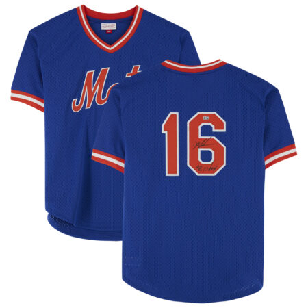 Dwight Gooden New York Mets Autographed Mitchell & Ness Replica Jersey with "1986 W.S. Champs" Inscription