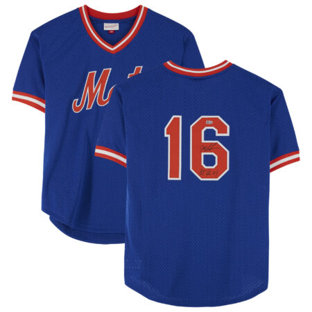 Dwight Gooden New York Mets Autographed Mitchell & Ness Replica Jersey with "85 NL Cy" Inscription