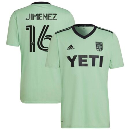 Hector Jimenez Men's adidas Mint Austin FC 2022 The Sentimiento Kit Replica Custom Jersey