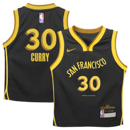 Infant Nike Stephen Curry Black Golden State Warriors 2023/24 Swingman Replica Jersey - City Edition