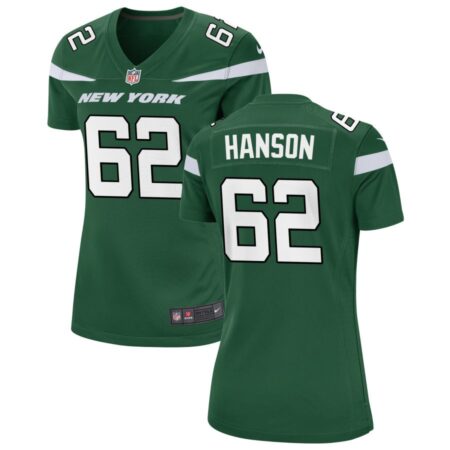 Jake Hanson Women's Nike Gotham Green New York Jets Custom Game Jersey