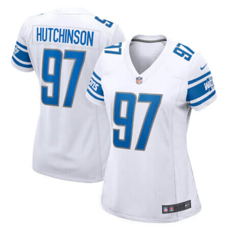 Women's Nike Aidan Hutchinson White Detroit Lions Player Jersey
