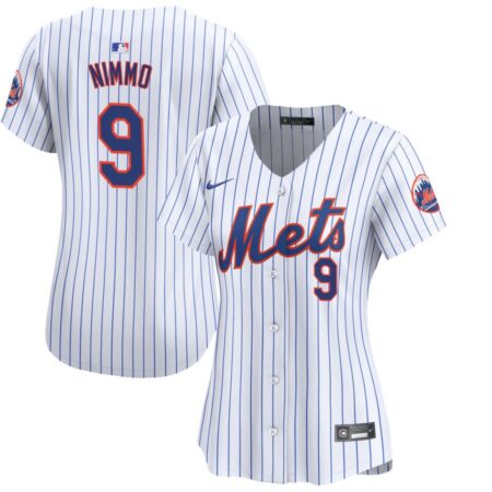 Brandon Nimmo Women's Nike White New York Mets Home Limited Custom Jersey