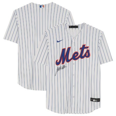 Jett Williams New York Mets Autographed White Nike Replica Jersey