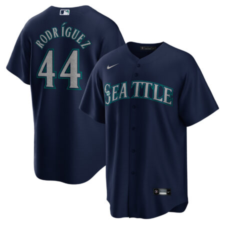 Men's Nike Julio Rodriguez Navy Seattle Mariners Official Replica Player Jersey