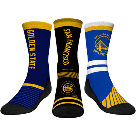 Youth Rock Em Socks Golden State Warriors 2023/24 City Edition Ultimate Jersey Three-Pack Crew Socks Set