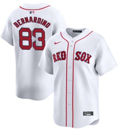 Brennan Bernardino Youth Nike White Boston Red Sox Home Limited Custom Jersey