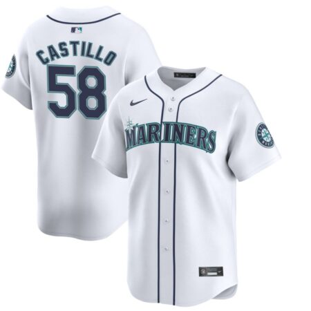 Luis Castillo Youth Nike White Seattle Mariners Home Limited Custom Jersey