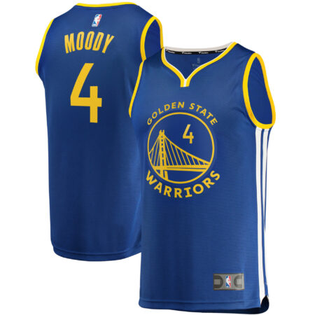 Men's Fanatics Branded Moses Moody Royal Golden State Warriors Fast Break Replica Jersey - Icon Edition