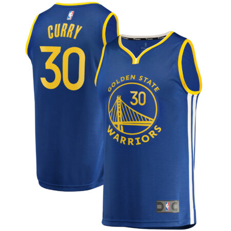 Men's Fanatics Branded Stephen Curry Blue Golden State Warriors Fast Break Replica Jersey - Icon Edition