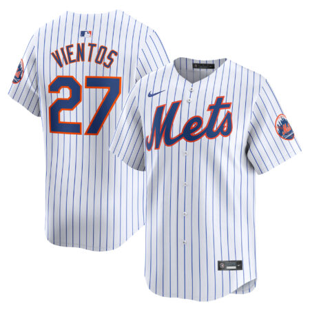 Men's Nike Mark Vientos White New York Mets Home Limited Player Jersey