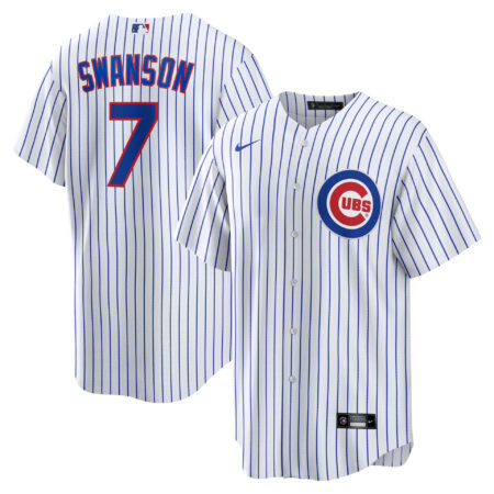 Youth Nike Dansby Swanson White Chicago Cubs Alternate Replica Player Jersey